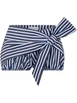 Шорты в полоску Rabanne, черный