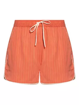 Шорты в полоску с завязками MUNTHE, оранжевый