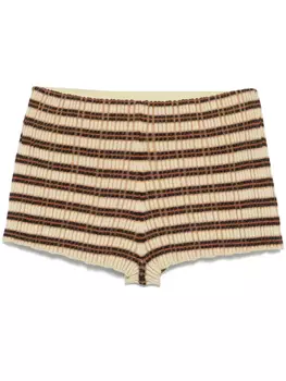 Шорты в рубчик Nanushka, зеленый