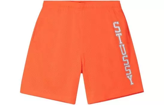 Шорты в сетку Collegiate Stussy, оранжевый