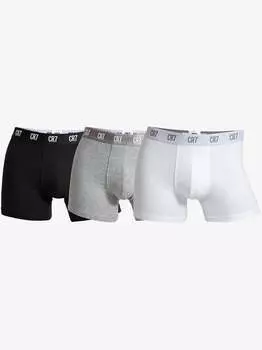 Шорты в стиле ретро, 3 пары Cr7, мультиколор