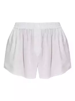 Шорты в тонкую полоску Alexander Wang, белый