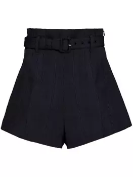 Шорты в тонкую полоску Prada, синий