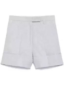Шорты в тонкую полоску THOM BROWNE, серый