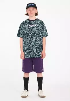 Шорты Walk Outer Spaced Ew Volcom, насыщенно-фиолетовые