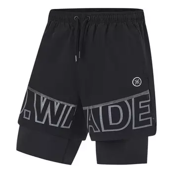 Шорты way of wade graphic 2 в 1 шорты Li-Ning, черный