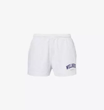 Шорты Wellness Ivy Disco из хлопкового джерси Sporty & Rich, серый