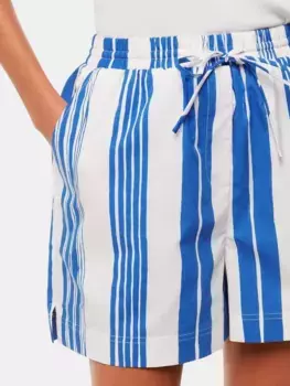 Шорты Whistles Painted Stripe Cotton, цвет white/blue