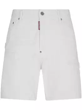 Шорты White Bull с логотипом DSQUARED2, белый