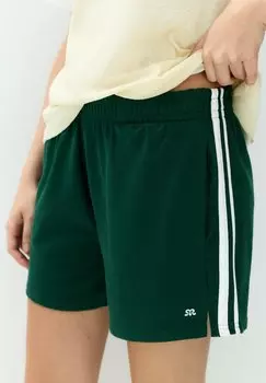 Шорты WITH SIDE STRIPES BERMUDA - Tracksuit bottoms PULL&BEAR, темно-зеленый