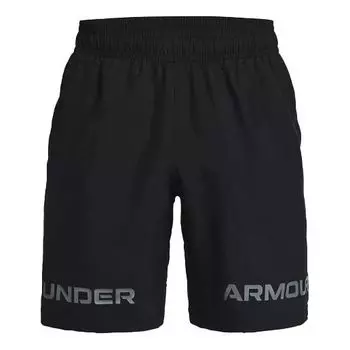 Шорты woven graphic wordmark shorts 'black' Under Armour, черный