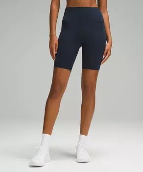 Шорты Wunder Train с высокой посадкой Lululemon, нави
