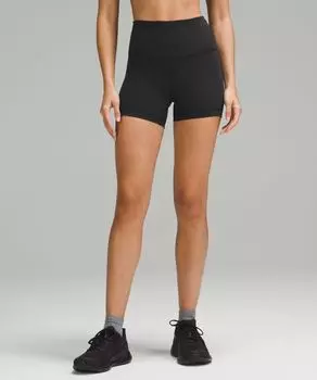 Шорты Wunder Train с высокой посадкой Lululemon, черный