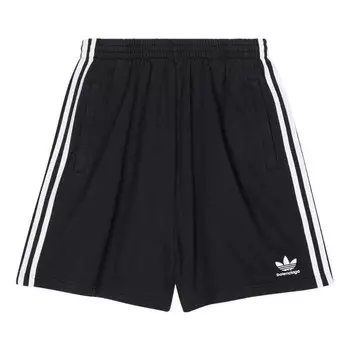 Шорты x adidas large shorts 'black' Balenciaga, черный