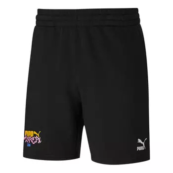 Шорты x aka boku shorts 'black' Puma, черный
