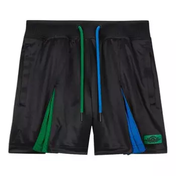 Шорты x aleali may crossover basketball sports contrasting colors drawstring splicing shorts black Air Jordan, черный