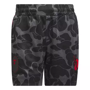 Шорты x bape dame 9 баскетбольные шорты Adidas, серый