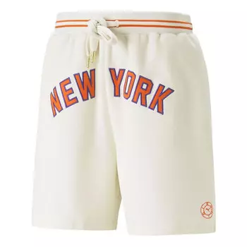 Шорты x rhuigi new york basketball shorts 'beige red' Puma, бежевый