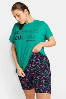 Шорты yours active с абстрактным принтом Yours, черный