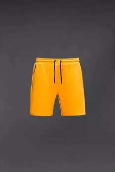 Шорты Zara Contrast Bermuda Jogger, желтый