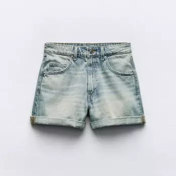 Шорты Zara Denim, голубой