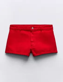 Шорты Zara Denim Trf, красный