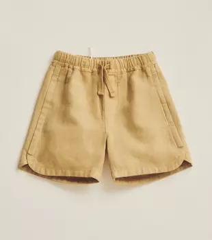 Шорты Zara Timelesz Linen And Cotton Bermuda, хаки