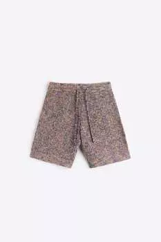 Шорты Zara Twisted Knit Bermuda, мультиколор