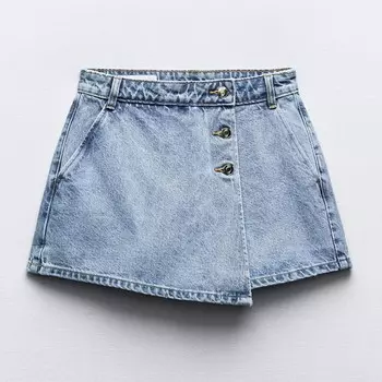 Шорты Zara Z1975 Denim Crossover, голубой