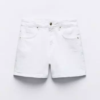 Шорты Zara Z1975 High-waist Denim, белый