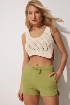 Шорты – зеленые – нормальная талия Happiness stanbul, зеленый