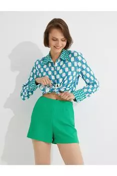 Шорты – зеленые – нормальная талия Koton, зеленый