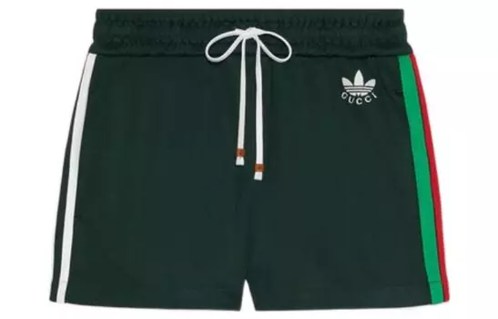 Шорты женские Adidas Originals X Gucci, зеленый