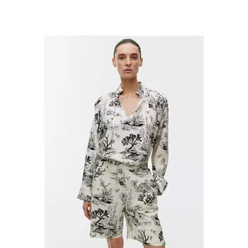 Шорты женские Arket с принтом, кремовый