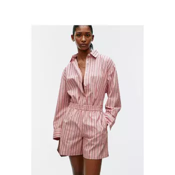 Шорты женские Arket в полоску, розовый / красный