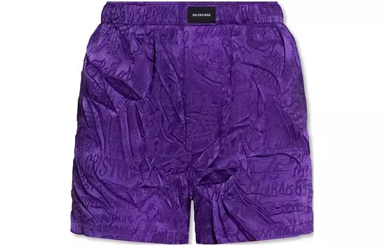 Шорты женские Balenciaga повседневные, фиолетовый