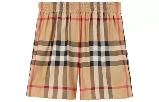 Шорты женские Burberry на резинке, бежевый