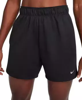 Шорты женские для фитнеса Attack Mid-Rise с технологией Dri-FIT Nike, черный