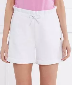 Шорты женские Ea7 хлопковые на кулиске, белый