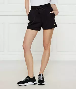 Шорты женские Ea7 короткие на кулиске, черный