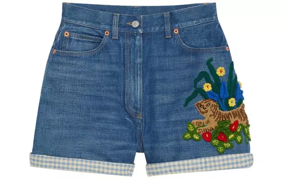 Шорты женские Gucci джинсовые, синий