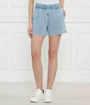Шорты женские Guess Jeans джинсовые на кулиске, голубой