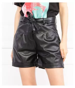 Шорты женские Liu Jo из искусственной кожи, черный