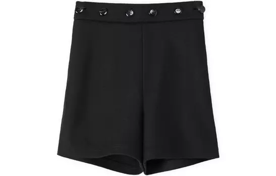 Шорты женские Loewe с пуговицами, черный
