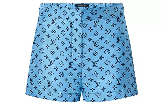 Шорты женские Louis Vuitton повседневные, синий / черный