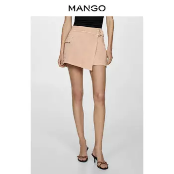 Шорты женские Mango джинсовые, светло-бежевый