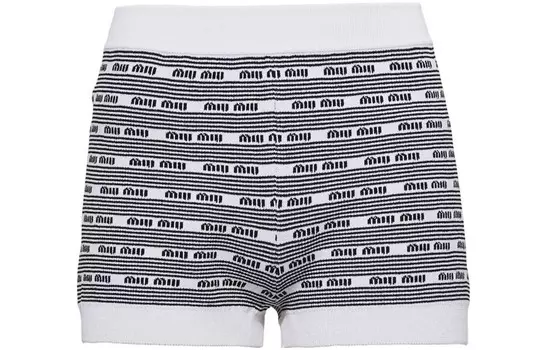 Шорты женские Miu Miu, черный/белый