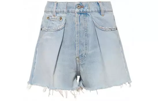 Шорты женские Miu Miu с карманами, светло-синий