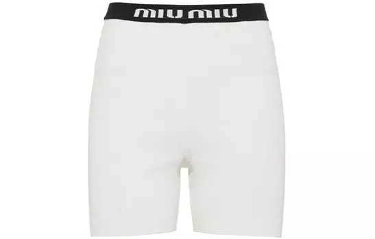 Шорты женские Miu Miu, слоновая кость