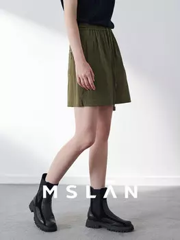 Шорты женские Mslan повседневные, оливковый / зеленый